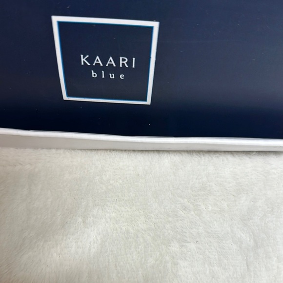 Kaari Blue Black Peep-Toe Heels with Ankle Strap - Picture 2 of 13